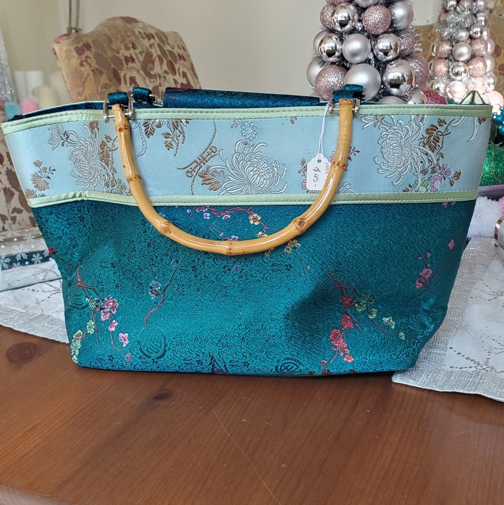 Yans Jade and Turquoise Handbag